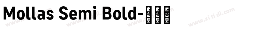 Mollas Semi Bold字体转换